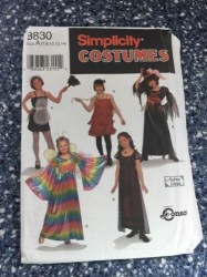 8830 SIMPLICITY FLAPPER, TITANIC, PRINCESS, WITCH, WING COSTUME PATTERN 7,8